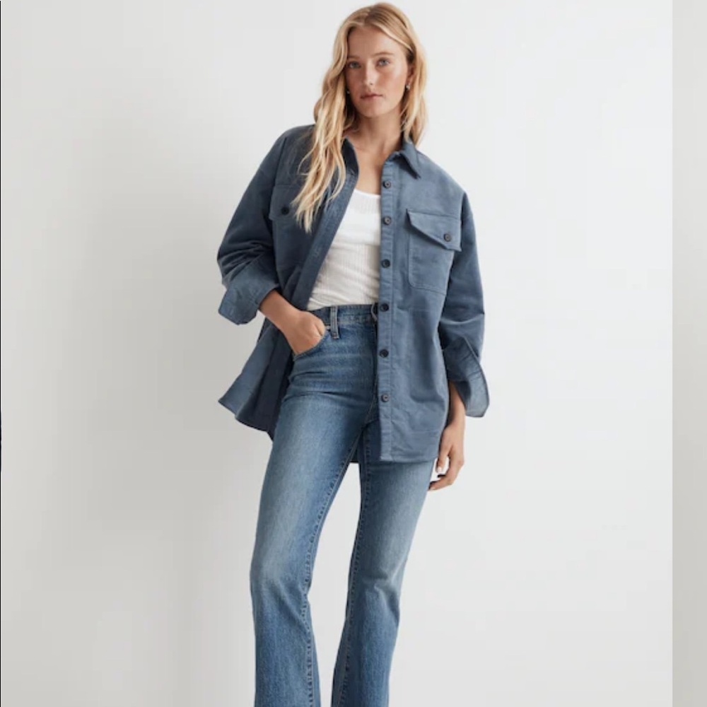Madewell Corduroy Twill Oversized Shirt Jacket